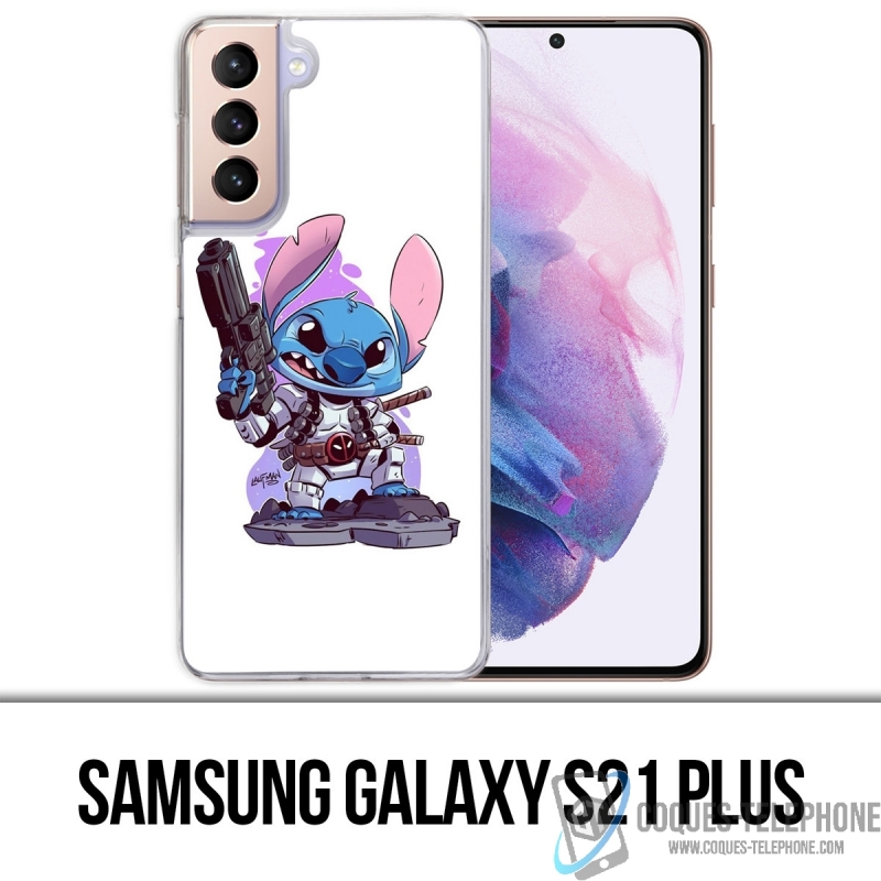 Coque Samsung Galaxy S21 Plus - Stitch Deadpool