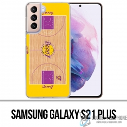 Coque Samsung Galaxy S21 Plus - Terrain Besketball Lakers Nba