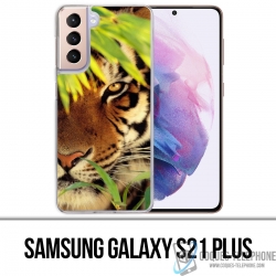 Coque Samsung Galaxy S21 Plus - Tigre Feuilles