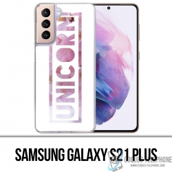 Coque Samsung Galaxy S21 Plus - Unicorn Fleurs Licorne
