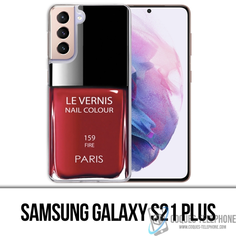 Samsung Galaxy S21 Plus case - Paris Red Varnish