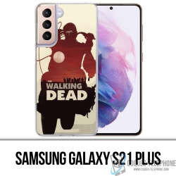 Coque Samsung Galaxy S21 Plus - Walking Dead Moto Fanart