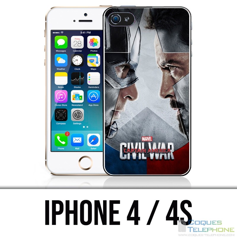 Coque iPhone 4 / 4S - Avengers Civil War