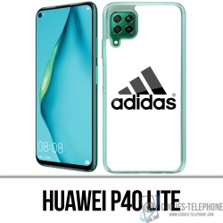 Custodia per Huawei P40 Lite - Logo Adidas bianca