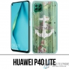 Huawei P40 Lite Case - Anker Navy Wood