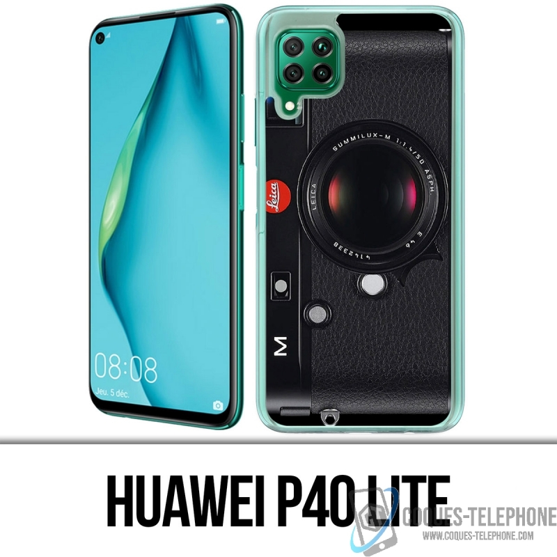 Coque Huawei P40 Lite - Appareil Photo Vintage Noir