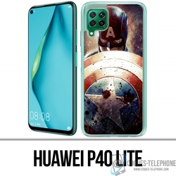 Huawei P40 Lite Case - Captain America Grunge Avengers
