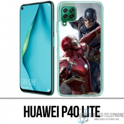 Huawei P40 Lite Case - Captain America gegen Iron Man Avengers
