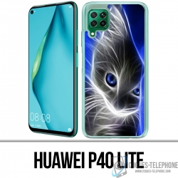 Huawei P40 Lite Case - Cat Blue Eyes
