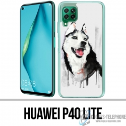 Funda para Huawei P40 Lite - Perro Husky Splash