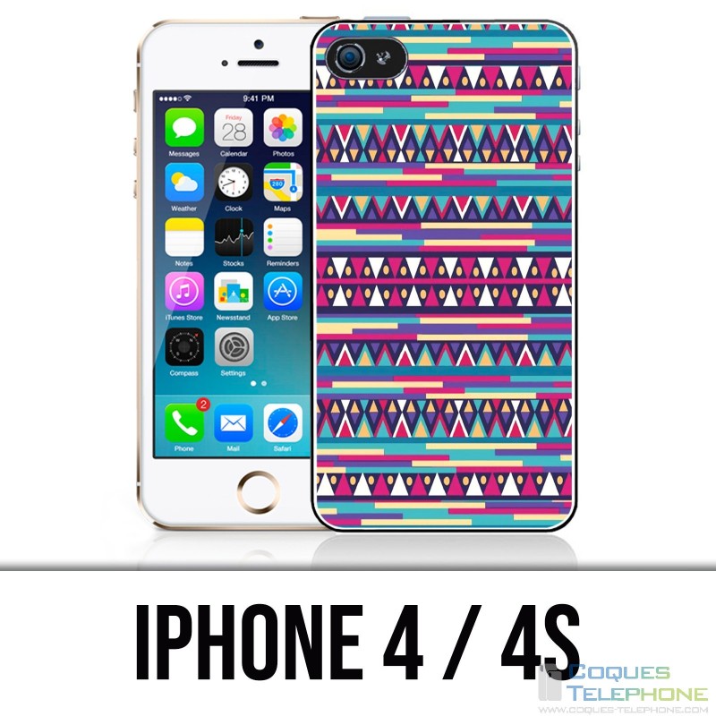 IPhone 4 / 4S Case - Pink Azteque