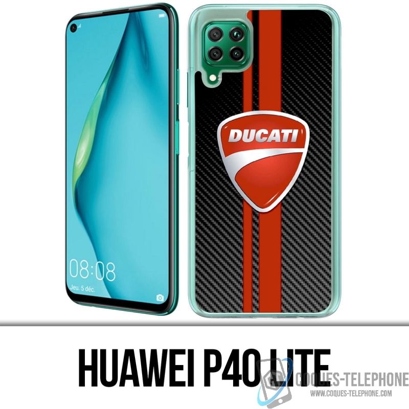 Custodia per Huawei P40 Lite - Ducati Carbon