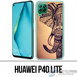 Huawei P40 Lite Case - Vintage Aztec Elephant