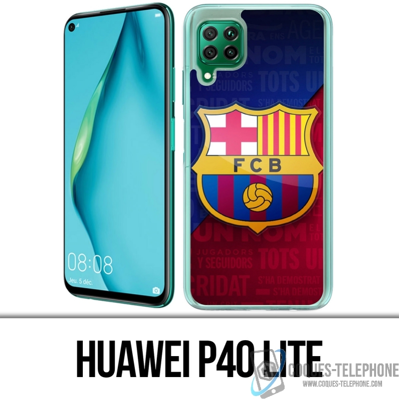 Custodia per Huawei P40 Lite - Logo Football Fc Barcelona