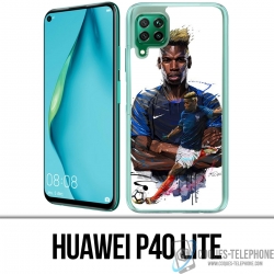 Funda Huawei P40 Lite - Dibujo de Pogba de fútbol de Francia