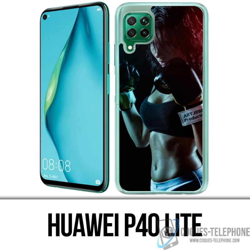 Huawei P40 Lite Case - Mädchen Boxe