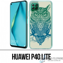 Huawei P40 Lite Case - Abstract Owl
