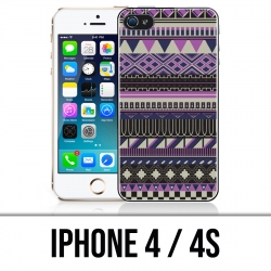 Coque iPhone 4 / 4S - Azteque Violet