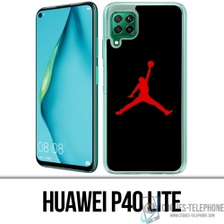 Custodia per Huawei P40 Lite - Jordan Basketball Logo nera