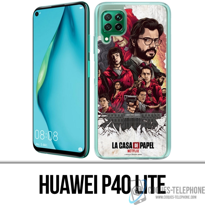 Coque Huawei P40 Lite - La Casa De Papel - Comics Paint