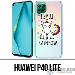 Funda para Huawei P40 Lite - Unicornio, huelo a arco iris