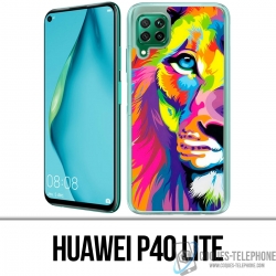 Huawei P40 Lite Case - Multicolor Lion