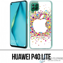 Custodia per Huawei P40 Lite - Logo Apple multicolore