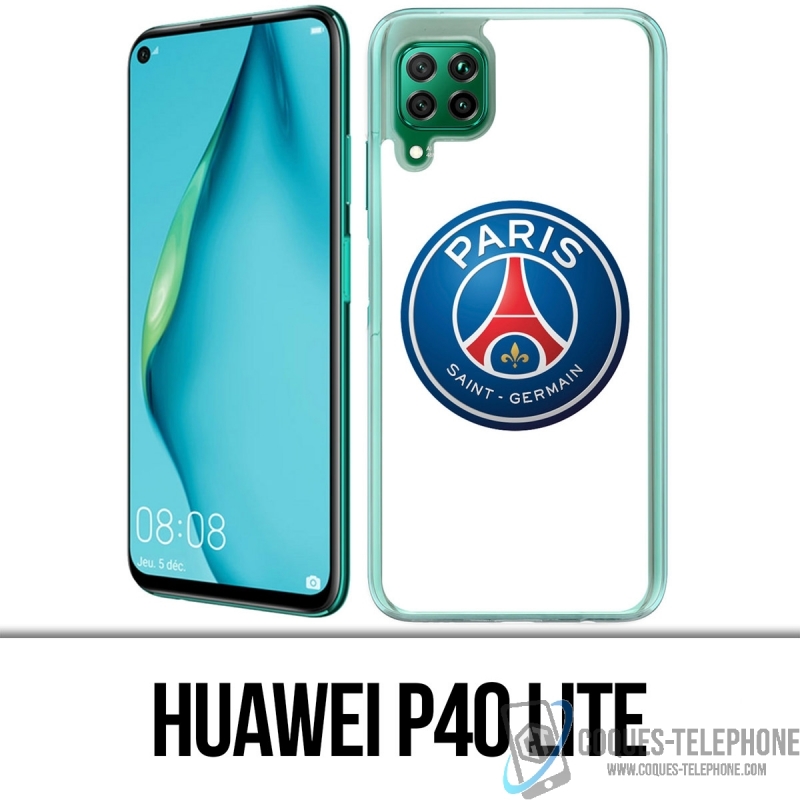 Funda Huawei P40 Lite - Logotipo Psg Fondo Blanco