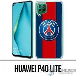 Coque Huawei P40 Lite - Logo Psg New Bande Rouge