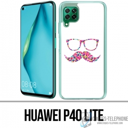 Huawei P40 Lite Case - Mustache Glasses
