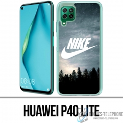 Huawei P40 Lite Case - Nike Logo Wood