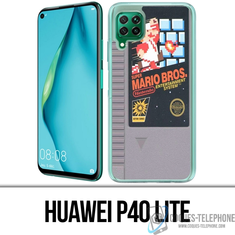 Custodia per Huawei P40 Lite - Cartuccia Nintendo Nes Mario Bros