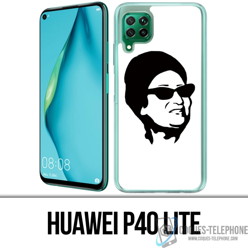 Custodia per Huawei P40 Lite - Oum Kalthoum nero bianco