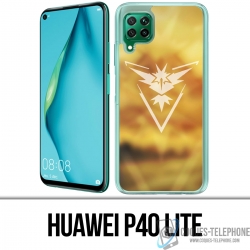 Huawei P40 Lite Case - Pokémon Go Team Yellow Grunge