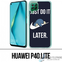 Huawei P40 Lite Case - Pokémon Snorlax Just Do It Later