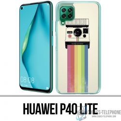 Huawei P40 Lite Case - Polaroid Regenbogen Regenbogen
