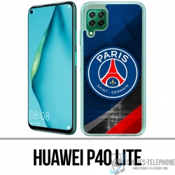 Huawei P40 Lite Case - Psg Logo Metal Chrome