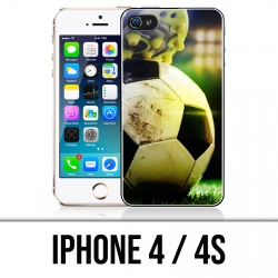 Coque iPhone 4 / 4S - Ballon Football Pied