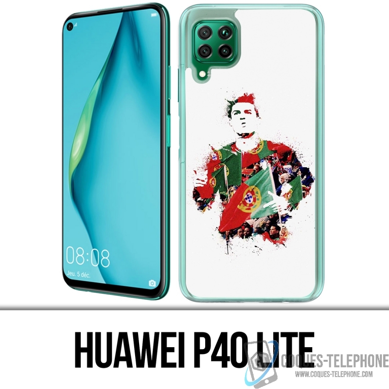 Huawei P40 Lite Case - Ronaldo Football Splash