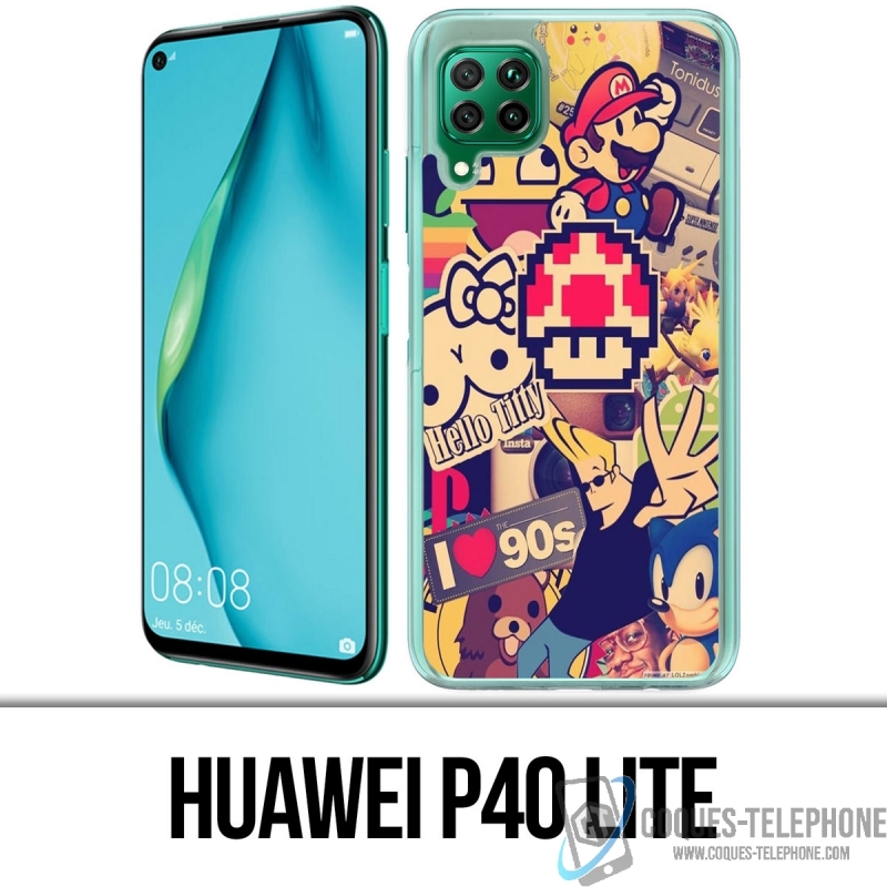 Coque Huawei P40 Lite - Stickers Vintage 90S