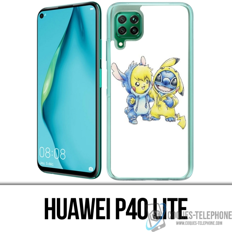 Huawei P40 Lite Case - Stich Pikachu Baby