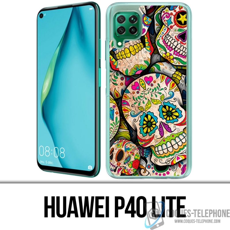 Huawei P40 Lite Case - Zuckerschädel