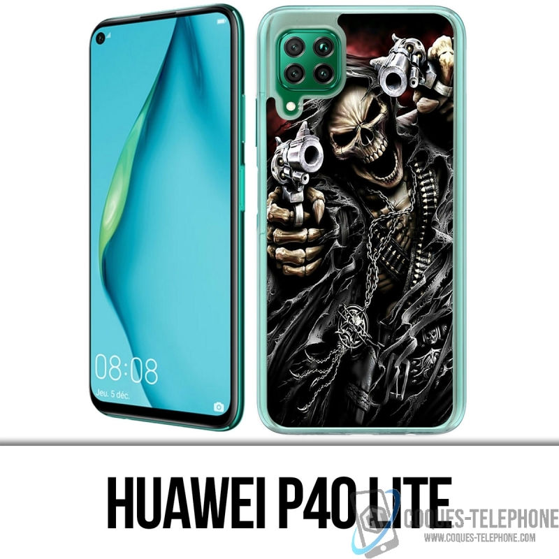 Coque Huawei P40 Lite - Tete Mort Pistolet