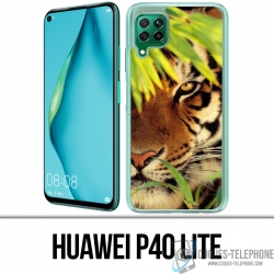 Huawei P40 Lite Case - Tiger Leaves