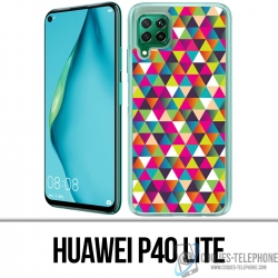 Huawei P40 Lite Case - Multicolor Triangle