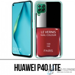 Custodia per Huawei P40 Lite - Vernice rossa Parigi