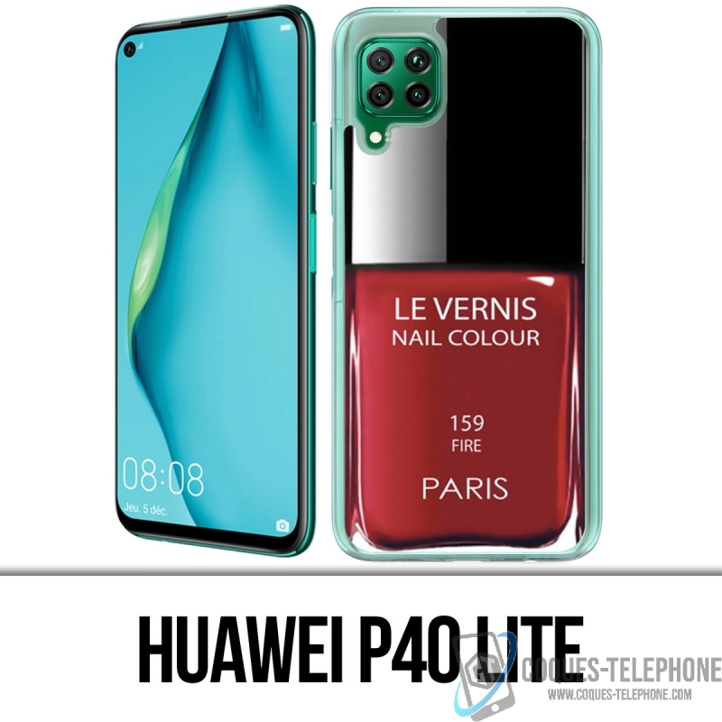 Coque Huawei P40 Lite - Vernis Paris Rouge