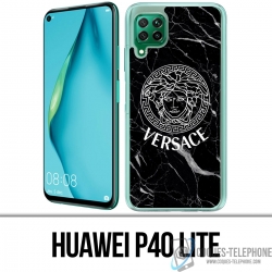 Huawei P40 Lite Case - Versace Black Marble