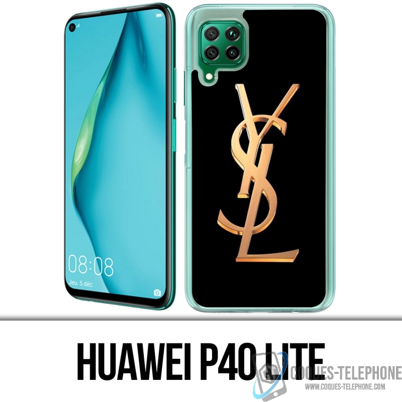 Huawei P40 Lite Case - Ysl Yves Saint Laurent Gold Logo