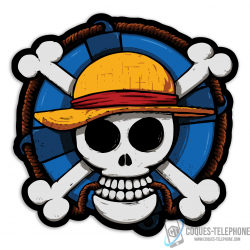 Adesivo dei pirati - Logo di un pezzo unico
